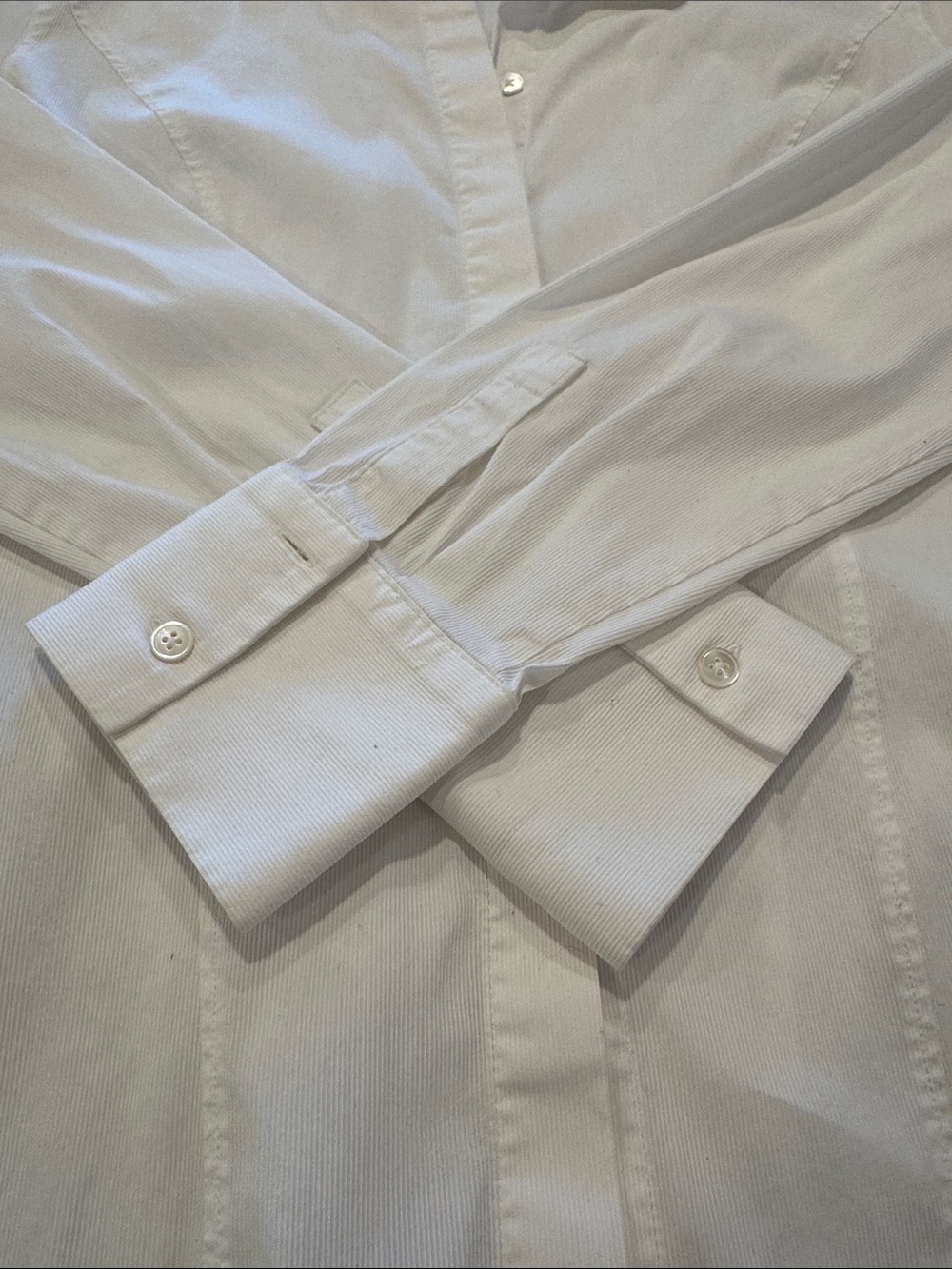 Massimo Dutti White Button Down Blouse Size 6 - Picture 4 of 5